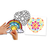 Melissa and Doug Stained Glass Made Easy - Rainbow & Hearts Ornaments