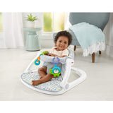 Fisher Price Sit-Me-Up Floor Seat - Honeydew Drop, portable infant chair with toys