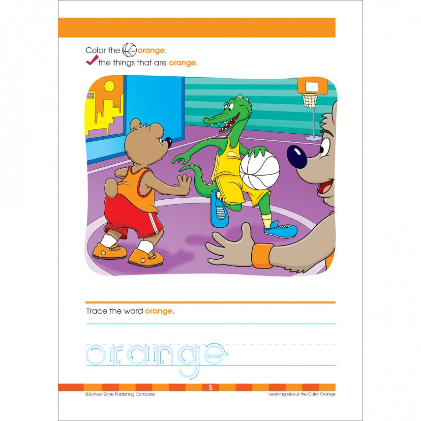 School Zone Colors & Shapes Preschool Workbook