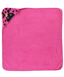 Hudson Baby Animal Face Hooded Towel, Ladybug