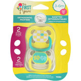 The First Years 2 Pack Orthodontic Pacifiers, 3-6 Months