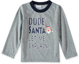 Mon Petit Boys 2T-4T Santa Dude Pajama Set
