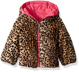 London Fog Girls' Reversible Quilted Midweight Jacket