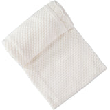 Baby Dove Popcorn Scallop Knit Blanket