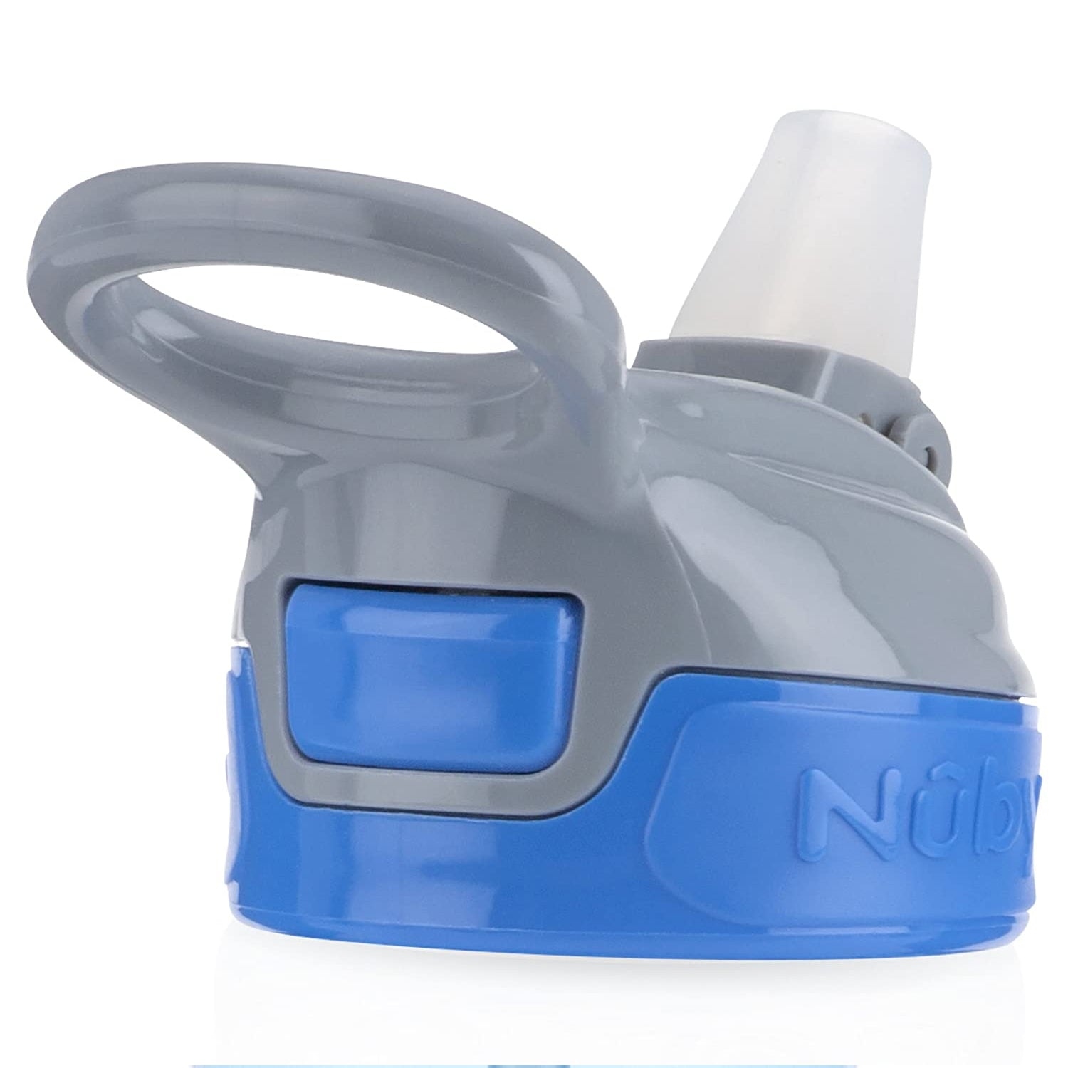 Nuby Flip-it Soft Spout Water Bottle, Blue Sharks, 12 oz