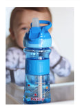 Nuby Flip-it Soft Spout Water Bottle, Blue Sharks, 12 oz