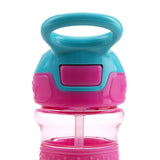 Nuby Flip-it Soft Spout Water Bottle, Pink Rainbows, 12 oz