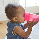 Dr. Browns Cheers 360 Spoutless Training Cup, Leak-Free Sippy Cup, 9m+, 10 Ounce, Pink/Turquoise, 2 Count