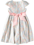 Pink Butterfly Girls 7-16 Floral Texture Dress