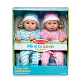 Melissa and Doug Mine to Love Twins Luke & Lucy Dolls