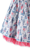 Little Lass Girls 12-24 Months Nautical Pom Dress