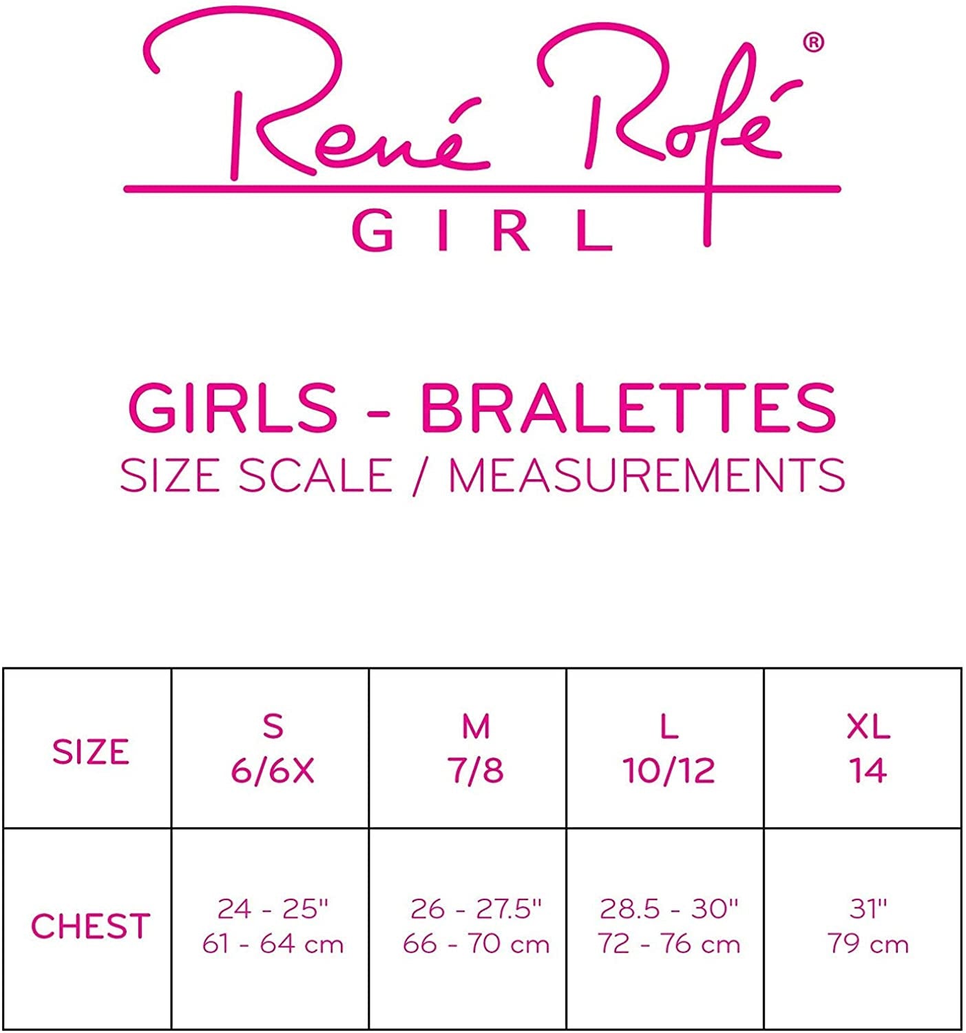 Rene Rofe Girls 7-16 Lydia Bralette 3-Pack