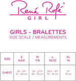 Rene Rofe Girls' Racerback Training Bra Sports Bralette (4 Pack)