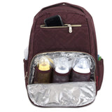Fisher Price Diaper Bag Backpack with Cell Phone and Tablet Pockets and Stroller Clips