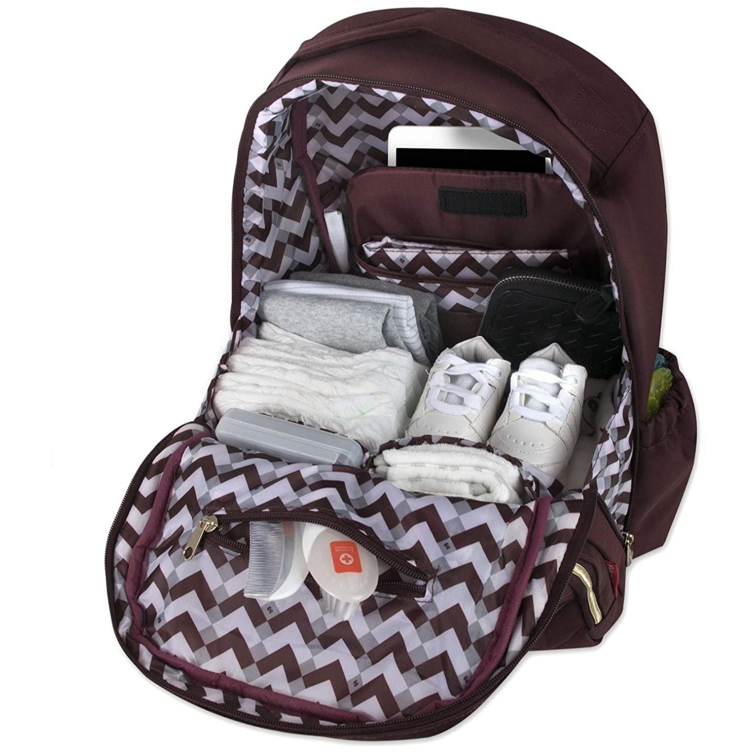 Fisher Price Diaper Bag Backpack with Cell Phone and Tablet
