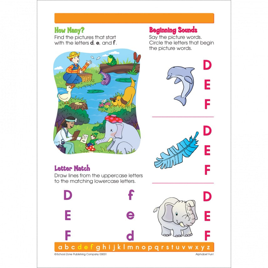 School Zone Alphabet Fun! Write & Reuse Workbook