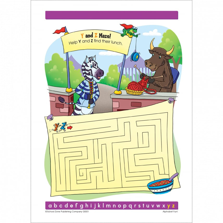 School Zone Alphabet Fun! Write & Reuse Workbook