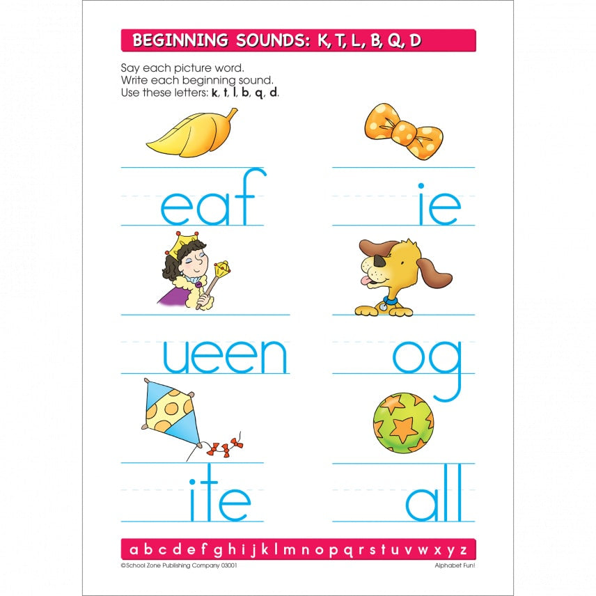 School Zone Alphabet Fun! Write & Reuse Workbook – S&D Kids