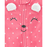 Carters Girls 0-9 Months Mouse Microfleece Sleep and Play