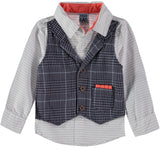 Little Lad Boys 12-24 Months 3-Piece Vested Jean Set