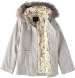 Jessica Simpson Faux Fur Hood Textured Jacket