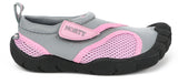 Norty Girls Velcro Aqua Socks Pool Beach Water Shoe, Sizes 11-4