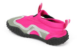Norty Girls Velcro Slip On Aqua Sock Water Shoe, Sizes 11-4