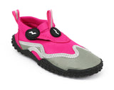 Norty Girls Velcro Slip On Aqua Sock Water Shoe, Sizes 11-4