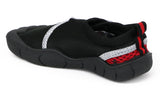 Norty Unisex Velcro Aqua Socks Pool Beach Water Shoe, Sizes 5-10