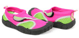 Norty Girls Velcro Aqua Socks Pool Beach Water Shoe, Sizes 5-10