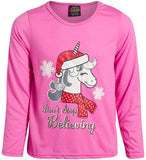 PJs & Presents Girls 7-16 Unicorn Fleece Pajama Set