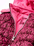 Pink Platinum Floral Print Puffer Jacket
