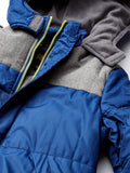 iXtreme Textured Color Block Puffer Jacket with Beanie