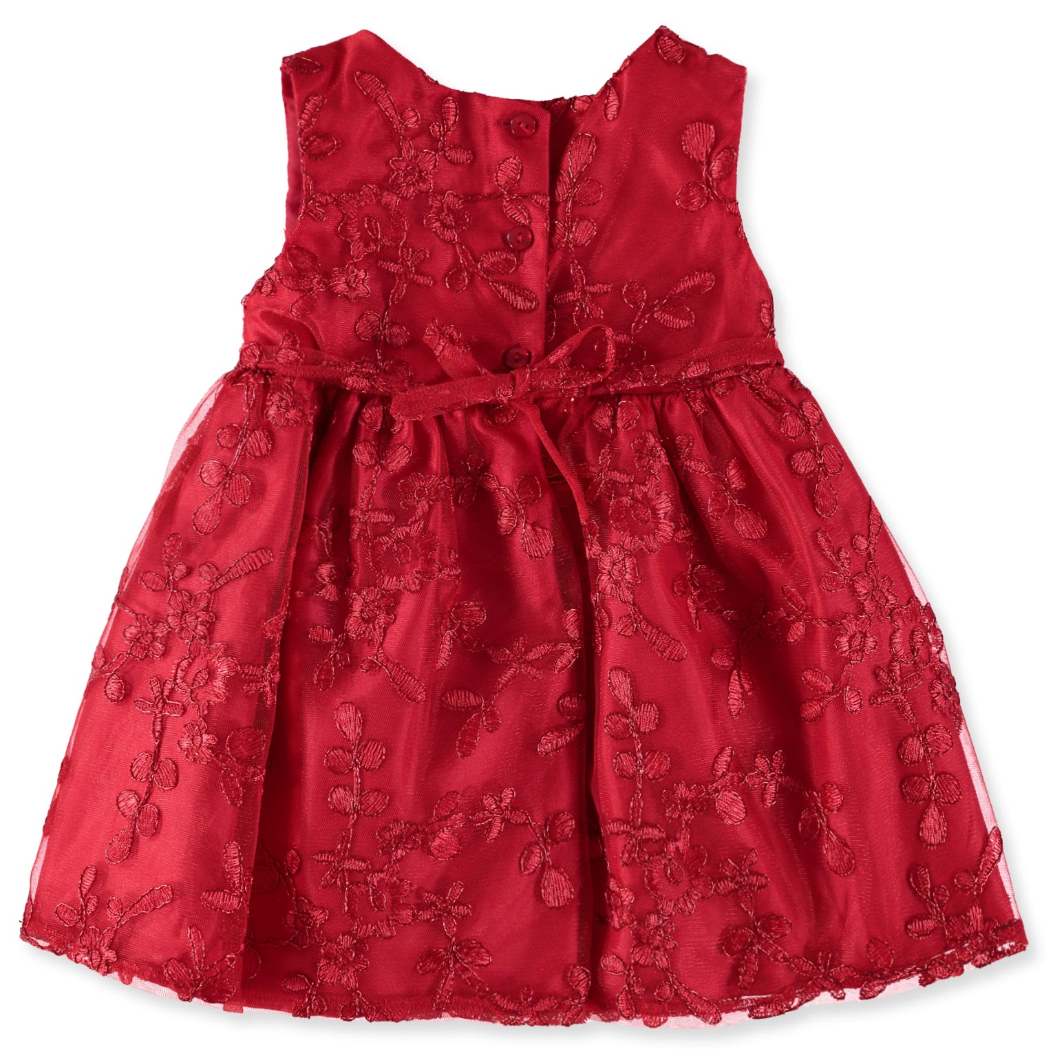 Youngland Girls 12-24 Months Floral Lace Dress