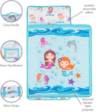 Everyday Kids Underwater Mermaids Toddler Nap Mat with Pillow
