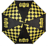 DC Batman Classic Logo and Checkered Panel 42 Auto-Open Umbrella