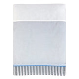 Zutano Elefant Blau Crib Set, White/Blue/Grey, 4 Count