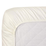 Carters Solid Fitted Crib Sheet, Solid Ivory