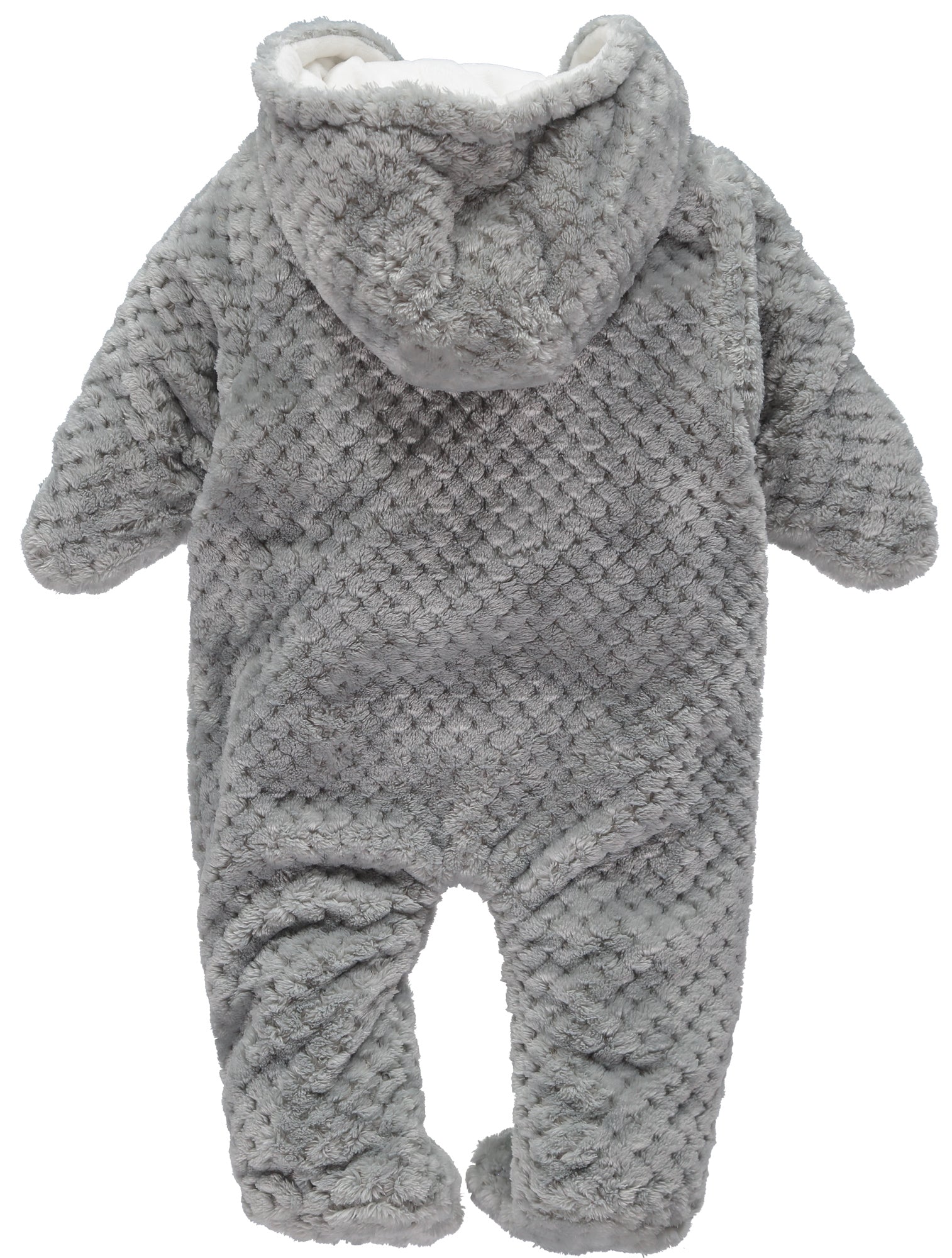 Baby Dove Plush Honeycomb Pram Suit - Grey