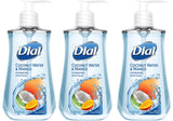 Dial Liquid Hand Soap, Coconut Water & Mango, 7.5 Fluid Ounces (3 Pack)