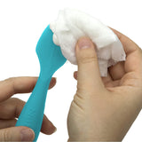 Nuby Dr. Talbots Silicone Diaper Cream Brush with Suction Base, Aqua