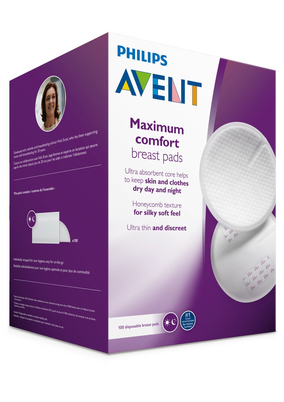 Philips Avent Maximum Comfort Disposable Breast Pads, 100ct – S&D Kids