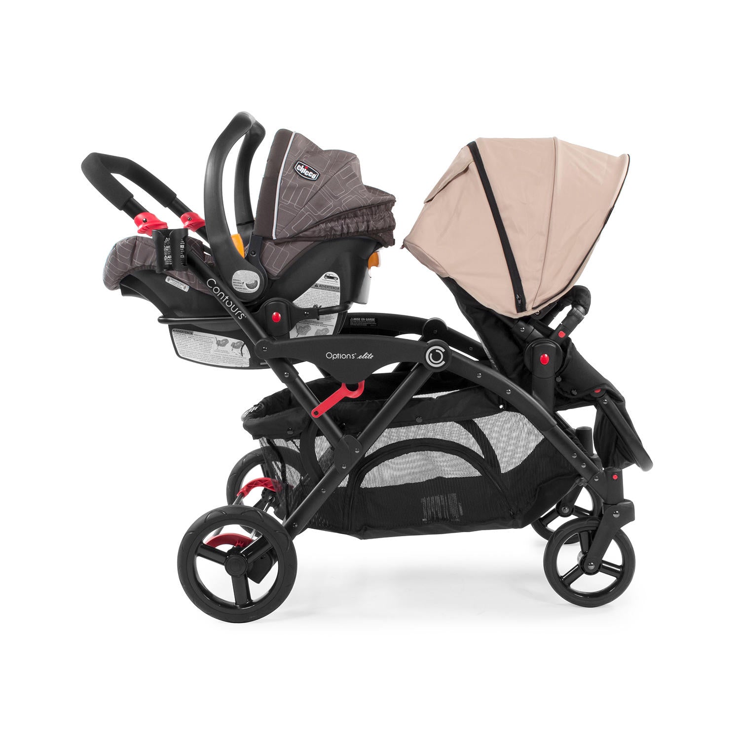 double stroller chicco adapter Contours Infant Car Seat Adapter for Contours Tandem Double Strollers, Chicco
