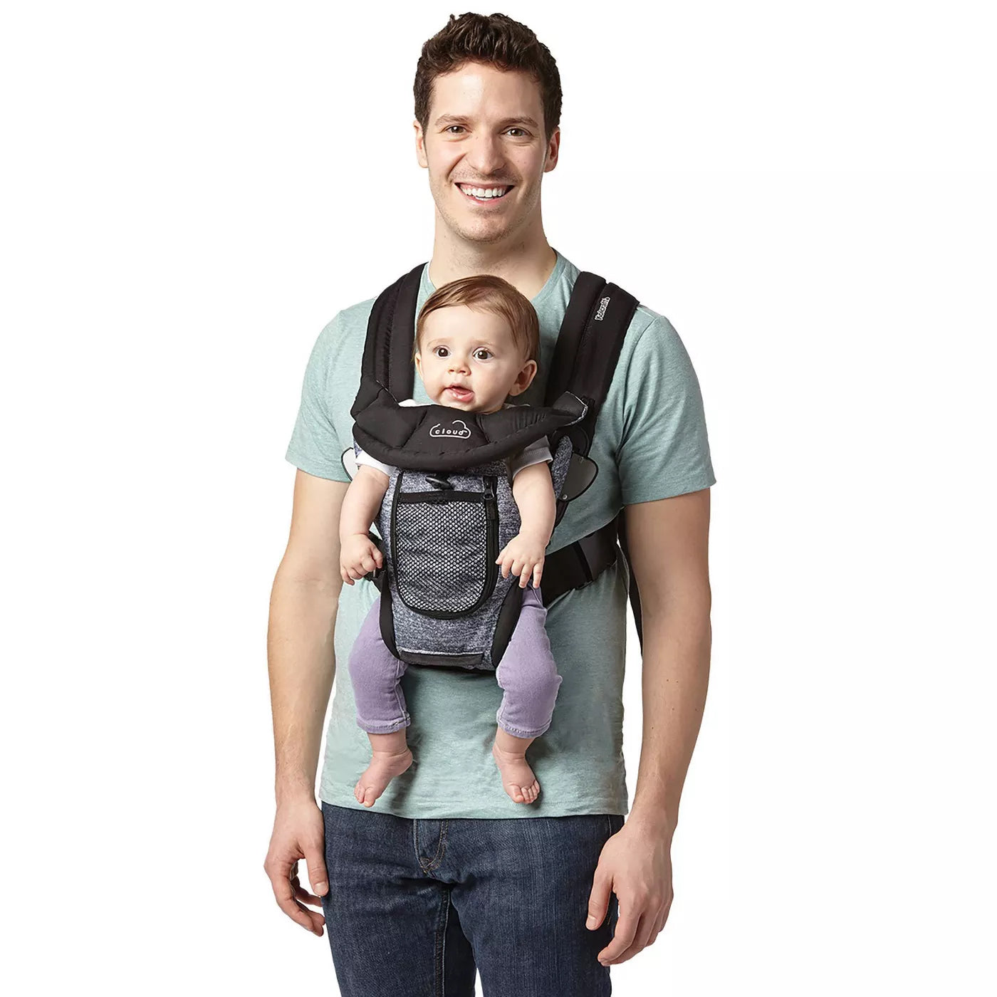Kolcraft Cloud Comfy Carry Baby Carrier, Space Grey