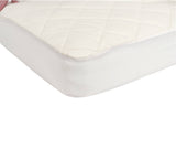 Sealy Quilted Waterproof Crib Mattress Pad Cover/Protector with Organic Cotton Top, 52” x 28”
