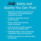 Sealy Baby OptiCool 2-Stage Dual Firmness Waterproof Standard Toddler & Baby Crib Mattress