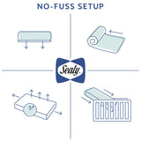 Sealy Breathable Knit Waterproof Standard Crib & Toddler Mattress, Cotton Comfort