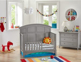 Kolcraft 4-in-1, Easy-to-Assemble, Brooklyn Convertible Crib, Nursery Gray