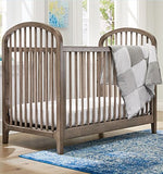 Kolcraft 3-in-1, Easy-to-Assemble, Elston Convertible Crib - Built-In Hardware, Antique Greige