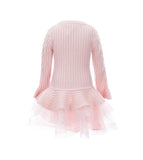Bonnie Jean Girls 4-6X Long Sleeve Cable Knit Sweater Dress